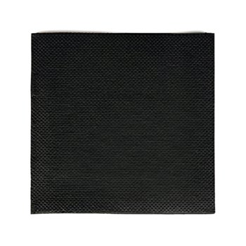 Serwetki papierowe czarne koktajlowe tłoczone 20cm 125szt - ABC