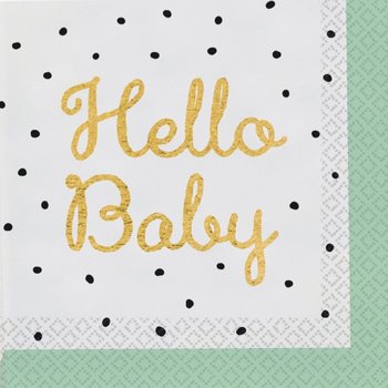 Serwetki Papierowe Hello Baby Na Baby Shower - ABC