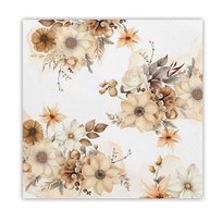 Serwetki papierowe Kwiaty Boho 33x33cm 20szt