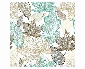 Serwetki papierowe Wide Leaves Decorata, rozm. 33 x 33 cm, 20 szt. - Procos