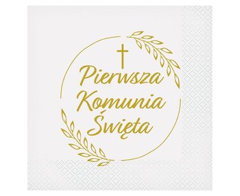 Serwetki Pierwsza Komunia Święta (Kłosy), Certyfikat Fsc, 33X33 cm/ 20 Szt. - GoDan