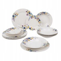 Serwis obiadowo-kawowy Fiori 18-elementowy AMBITION