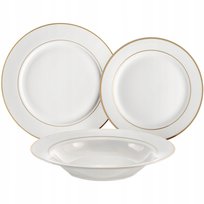Serwis obiadowy Aura Gold 18-elementowy AMBITION