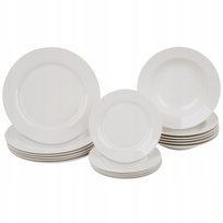 Serwis obiadowy Aura White 18-elementowy  AMBITION