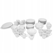 Serwis Obiadowy Dla 12 Osób Aura Silver  Ambition