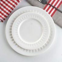 Serwis Obiadowy Na 6 Osób Porcelanowy Mesyna White VILLA ITALIA