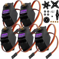 Serwo Serwomechanizm 180° z przekładnią metalową do modeli RC, robotów