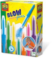 SES Creative, Kreatywna zabawa kolorowanie za pomocą dmuchania, dmuchane flamastry SES