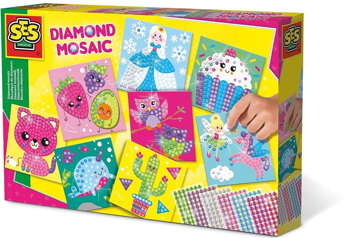 SES Creative, zabawka kreatywna Diamentowa mozaika - SES Creative