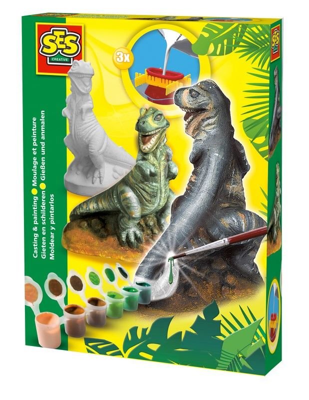 SES Creative, zestaw kreatywny odlewy gipsowe T-Rex
