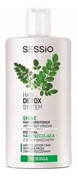 Sessio, Hair Detox System Shine, odżywka nabłyszczająca z octem owocowym Moringa, 300 g - Sessio