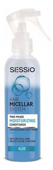 Sessio, Hair Micellar System, dwufazowa odżywka nawilżająca do włosów suchych i puszących się Aloe, 200 g - Sessio