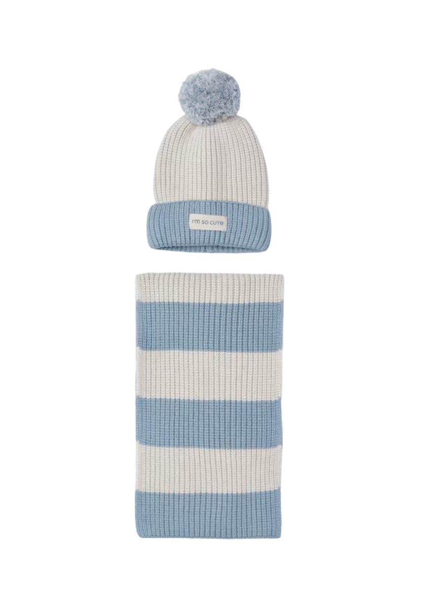 Sterntaler Berretto Lavorato a Maglia con Fodera in Pile, Blu, 35 Unisex-Bambini e Ragazzi