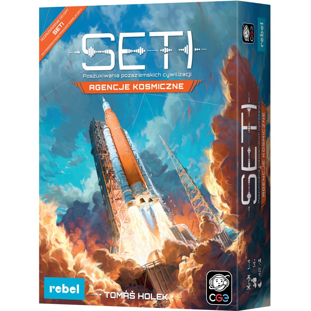 SETI: Poszukiwania pozaziemskich cywilizacji - Agencje kosmiczne, gra planszowa, Rebel
