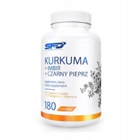 SFD Kurkuma + Imbir + Czarny pieprz, odporność, trawienie 180 tabletek SFD