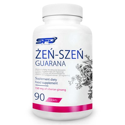 Фото - Вітаміни й мінерали Energia Sfd Nutrition Żeń-Szeń Guarana Suplement diety, 90 tabletek 