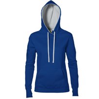 SG - Damska Bluza Sportowa Z Kapturem Przez Głowę (L / Niebieski) SG