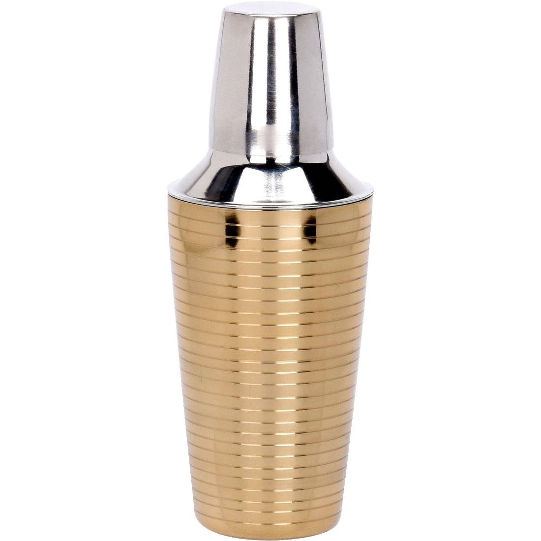 Shaker do drinków ze stali nierdzewnej, złoty, 500 ml