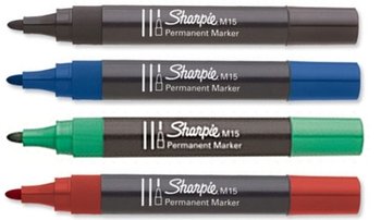 Sharpie, marker permanentny M15, niebieski - Sharpie
