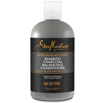 Shea Moisture African Black Soap Bamboo Charcoal Balancing Conditioner, Odżywka do włosów, 384ml - Shea Moisture