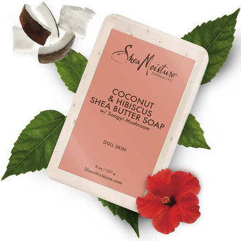 Shea Moisture, Coconut & Hibiscus Shea Butter Soap, Mydło, 227g - Shea Moisture