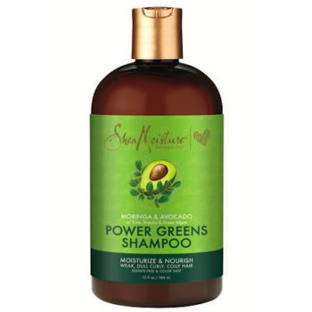 Shea Moisture Moringa & Avocado Power Greens Shampoo, Szampon do włosów, 384ml - Inna marka