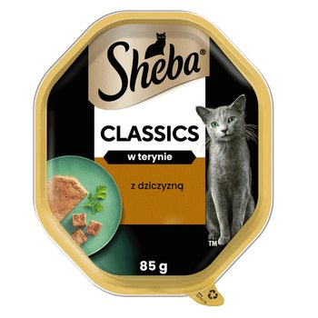 Sheba Classics Tacka 85g Mokra Karma Pełnoporcjowa Dla Kota Z Dziczyzną W Terynie - Sheba