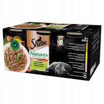 Sheba Nature's Mokra karma dla kota wybór smaków w sosie puszka 6x400 g