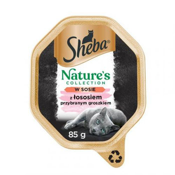 SHEBA Nature's mokra karma dla kota z łososiem w sosie tacka 85 g - Sheba