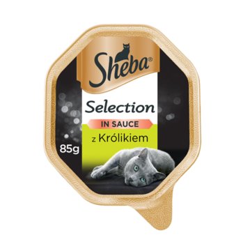 SHEBA Selection mokra karma dla kota z królikiem w sosie tacka 85 g - Sheba