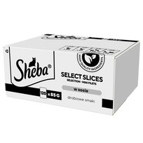 Sheba Selection Select Slices Drobiowe Smaki Saszetki 120x85g Mokra Karma Pełnoporcjowa Dla Kota W Sosie