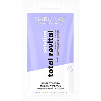 SheCare, Total Revital Solution, Synbiotyczna Maska W Płacie Aktywnie Rewitalizująca, 1 Szt. - SheCare
