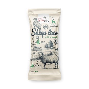 Sheep Line Kość do żucia Owca z brokułem 12cm Syta Micha - Inna marka