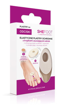 SheFoot, plastry ochronne elastyczne filcowe z krążkami usuwającymi odcisk, 9 szt. - SheFoot