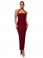 SHEIN BORDOWA SUKIENKA MAXI NA RAMIĄCZKACH ELEGANCKA PROSTA M 11EE Shein