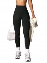 SHEIN CZARNE LEGGINSY SPORTOWE GŁADKIE PUSH UP M 11JB Shein