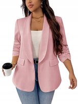 SHEIN DAMSKA MARYNARKA RÓŻOWA KLASYCZNA PLUS SIZE 48 11GA Shein