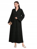 SHEIN DAMSKI CIENKI PŁASZCZ CZARNY DŁUGI 38 ŁGG Shein