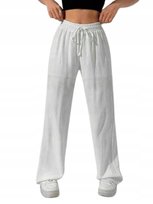 SHEIN DAMSKIE SPODNIE BIAŁE CASUAL PROSTE 38 ŁGC Shein