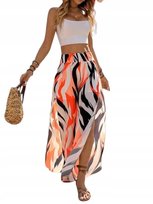 SHEIN DŁUGIE SPODNIE PALAZZO WZÓR ABSTRAKCYJNY NA LATO 36 11GD Shein