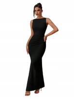 SHEIN ELEGANCKA SUKIENKA MAXI Z MARSZCZENIAMI S 11JD Shein