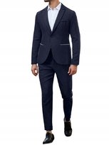 SHEIN GRANATOWY ELEGANCKI GARNITUR MĘSKI XL 1GG Shein