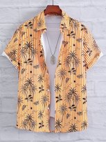 SHEIN KOSZULA MĘSKA POMARAŃCZOWA WZÓR L ŁFL Shein