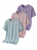 SHEIN KOSZULKA NA SIŁOWNIĘ Z KRÓTKIM RĘKAWEM 3-PACK XL 1DB Inna marka