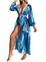 SHEIN PAREO PLAŻOWE Z WIĄZANIEM WIELOKOLOROWE WZÓR M 1HB Shein