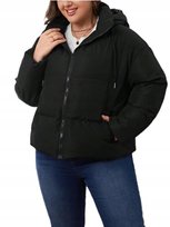 SHEIN PLUS SIZE KURTKA PUCHOWA CZARNA BASIC 46 ŁŁB Shein