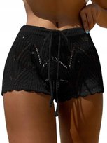 SHEIN SPODENKI CZARNE DAMSKIE NA PLAŻE LETNIE S Ł7C Shein