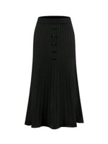 SHEIN SPÓDNICA CZARNA PROSTA MIDI BASIC 40/42 ŁŁO Shein