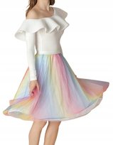 SHEIN SPÓDNICA MIDI WIELOKOLOROWA PROSTA L ŁŁN Shein