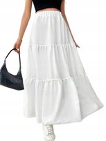 SHEIN SPÓDNICA TALL BIAŁA MAXI DAMSKA M 11HA Shein